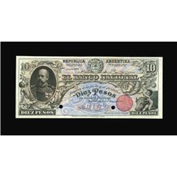 Argentina El Banco Nacional 10 Pesos 1888 Pick