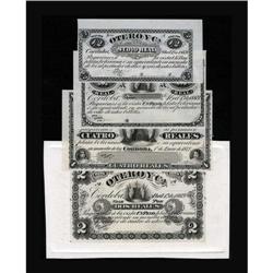 Argentina 1/2; 1; 2; 4 Reales 1869 Pick S1996-1999 Pr