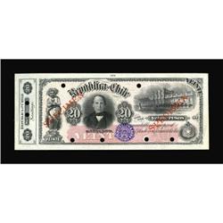 Chile Republica de Chile 20 Pesos ND 1900-1913
