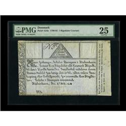 Denmark 1 Rigsdaler 1769-92 Pick A24c