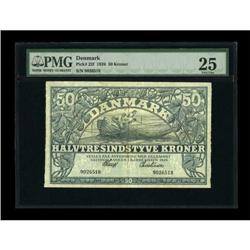 Denamrk National Bank Copenhagen 50 Kroner 1926