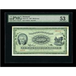 Denmark Danmarks Nationalbank 500 Kroner 1967