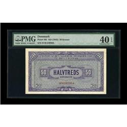 Denmark Allied Command in Denmark WWII 50 Kroner