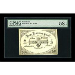 Greenland 50 Ore 1874 Pick A37r