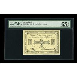 Greenland Handelsstederne I Gronland 25 Ore 1892