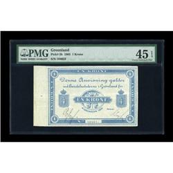 Greenland Handelsstederne I Gronland 1 Krone