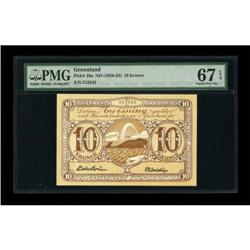 Greenland Gronlands Styrlese 10 Kroner ND (1926)