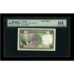 Iceland Landsbanki Islands 5 Kronur 1928 Pick