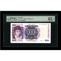 Norway Norges Bank 1000 Kroner 1989-90 Pick 45a