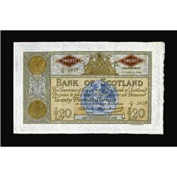 Scotland Bank of Scotland £20 March 27, 1958