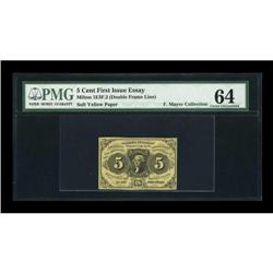 Fr. 1228 5¢ First Issue PMG Choice Uncirculated