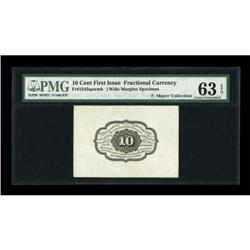 Fr. 1243SP 5¢ First Issue PMG 63EPQ