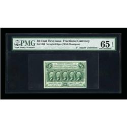 Fr. 1312 50¢ First Issue PMG Gem Uncirculated 65