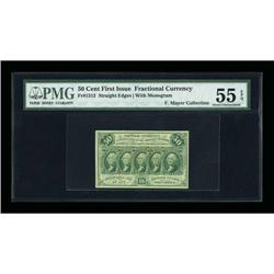 Fr. 1312 Milton 1R50.4c 50¢ First Issue Inverted