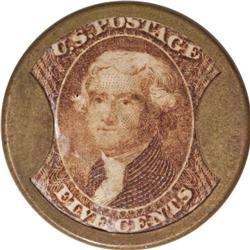 HB-46 EP-64 Scott-23 5¢ Bailey & Co. Extremely