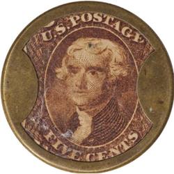 HB-46 EP-64 Scott-23 5¢ Bailey & Co. Extremely