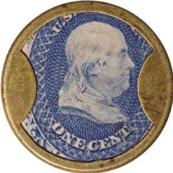 HB-50 EP-6 Scott-26a 1¢ Joseph L. Bates Fancy