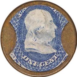 HB-50 EP-6 Scott-26a 1¢ Joseph L. Bates Fancy