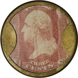 HB-82 EP-40 Scott-53 3¢ Burnett's Standard