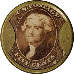 HB-131 EP-78 Scott-96 5¢ J. Gault Ribbed Frame