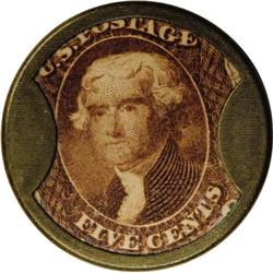 HB-132 EP-79 Scott-96a 5¢ J. Gault Ribbed Frame