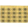 Image 2 : Fr. 1230 5c First Issue Complete Sheet of Twenty