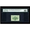 Image 1 : Fr. 1243 10c First Issue PMG Gem Uncirculated 66