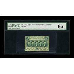 Fr. 1310 50¢ First Issue PMG Gem Uncirculated 65
