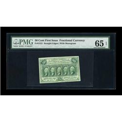 Fr. 1312 50¢ First Issue PMG Gem Uncirculated 65