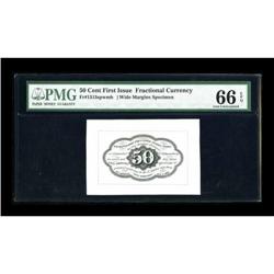 Fr. 1313SP 50¢ First Issue Wide Margin Back PMG