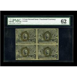 Fr. 1232 5c Second Issue PMG Uncirculated 62.
