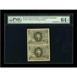 Fr. 1244 10¢ Second Issue PMG Choice