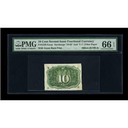 Milton 2E10R.4c 10¢ Second Issue PMG Gem