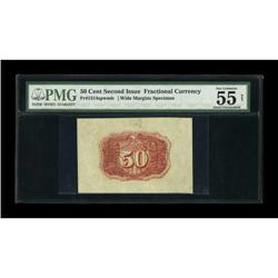 Fr. 1314SP 50c Second Issue PMG About