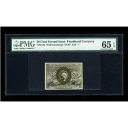 Fr. 1318 50c Second Issue PMG Gem Uncirculated