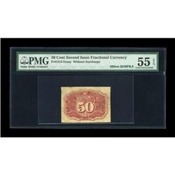 50¢ Second Issue PMG About Uncirculated 55 EPQ.