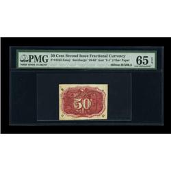 Milton 2E50R.5 50¢ Second Issue PMG Gem