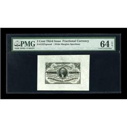 Fr. 1227SP 3¢ Third Issue Wide Margin Pair PMG