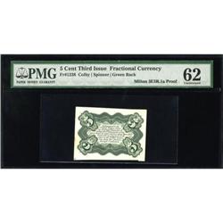 Milton 3E5R.1a 5¢ Third Issue Bristol Board