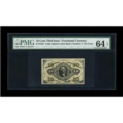 Fr. 1252 10¢ Third Issue PMG Choice Uncirculated
