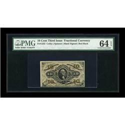 Fr. 1253 10c Third Issue PMG Choice Uncirculated