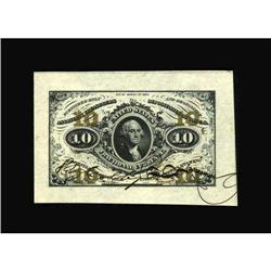 Fr. 1253SP 10c Third Issue Wide Margin Face Gem