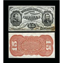 Fr. 1275SP 15¢ Third Issue Narrow Margin Pair