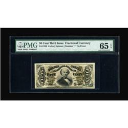 Fr. 1326 50c Third Issue Spinner PMG Gem