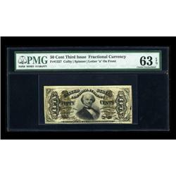 Fr. 1327 50c Third Issue Spinner PMG Choice