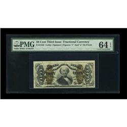 Fr. 1332 50c Third Issue Spinner PMG Choice