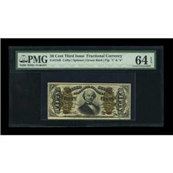 Fr. 1340 50c Third Issue Spinner Type II PMG