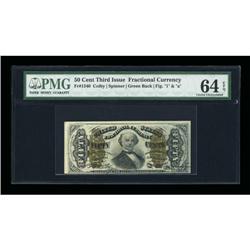 Fr. 1340 50c Third Issue Spinner Type II PMG