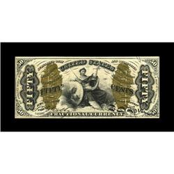 Fr. 1345 50c Third Issue Justice Gem New.