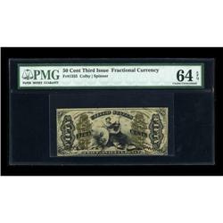 Fr. 1355 50c Third Issue Justice PMG Choice